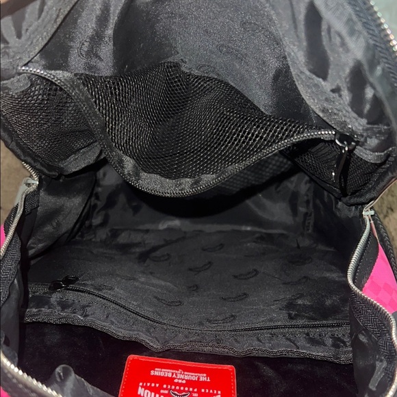 Sprayground Pink Camo Shark Backpack - Picture 7 of 9